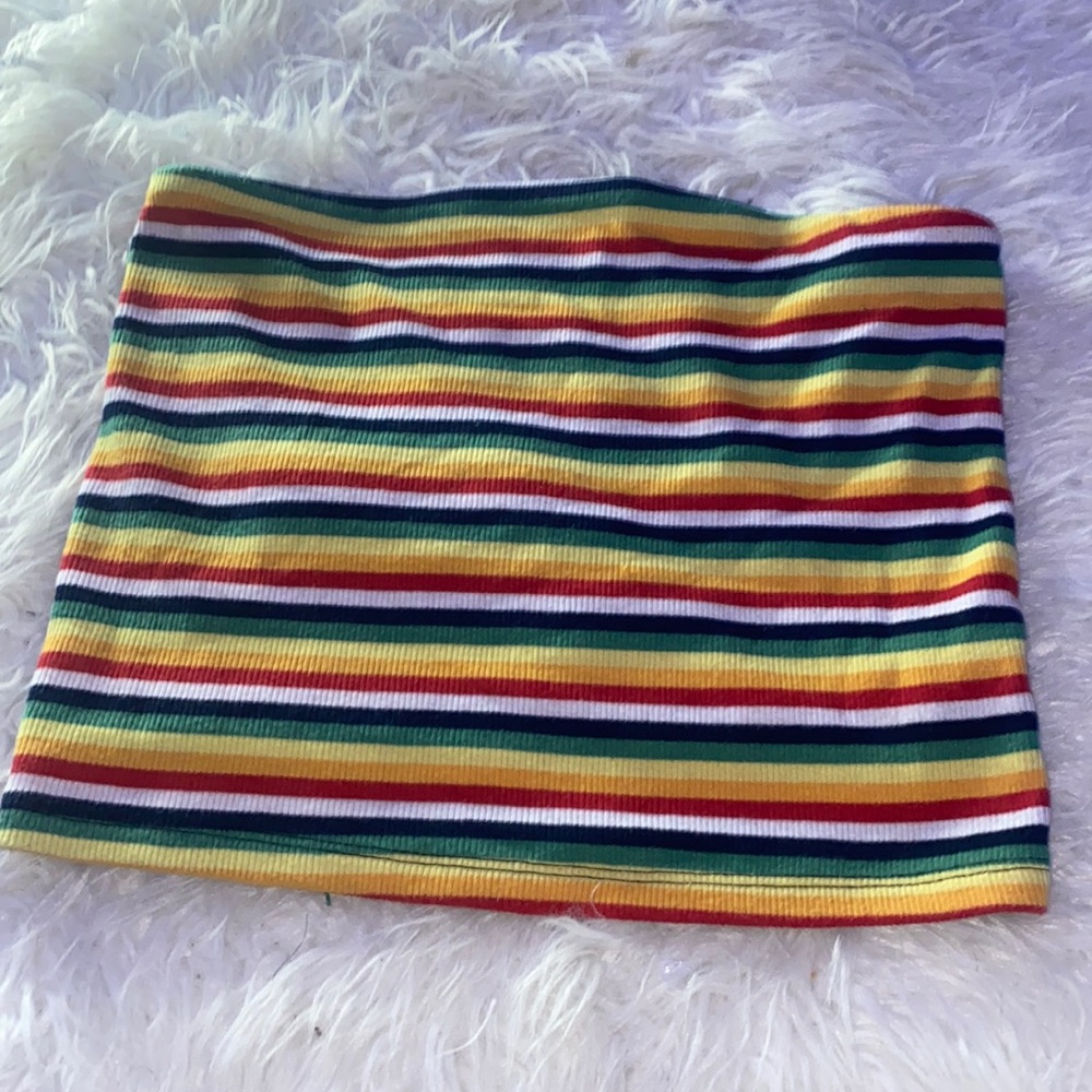 American Eagle Rainbow Tube Top